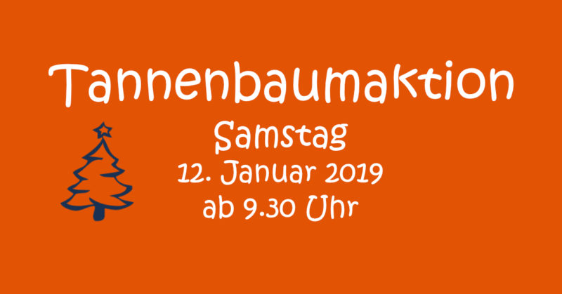 Jugendfeuerwehr sammelt Tannenbäume